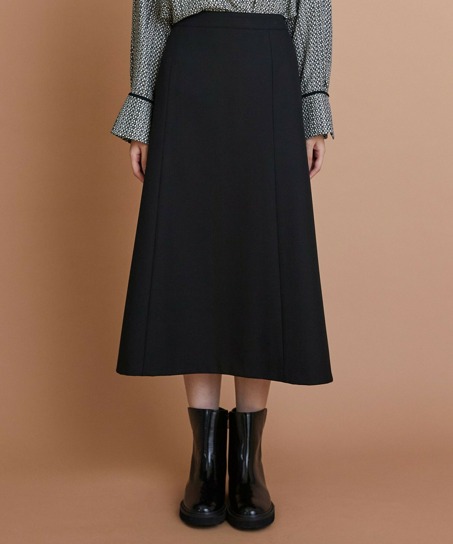 【L'EQUIPE】2wayストレッチクロススカート 詳細画像 ブラック 12