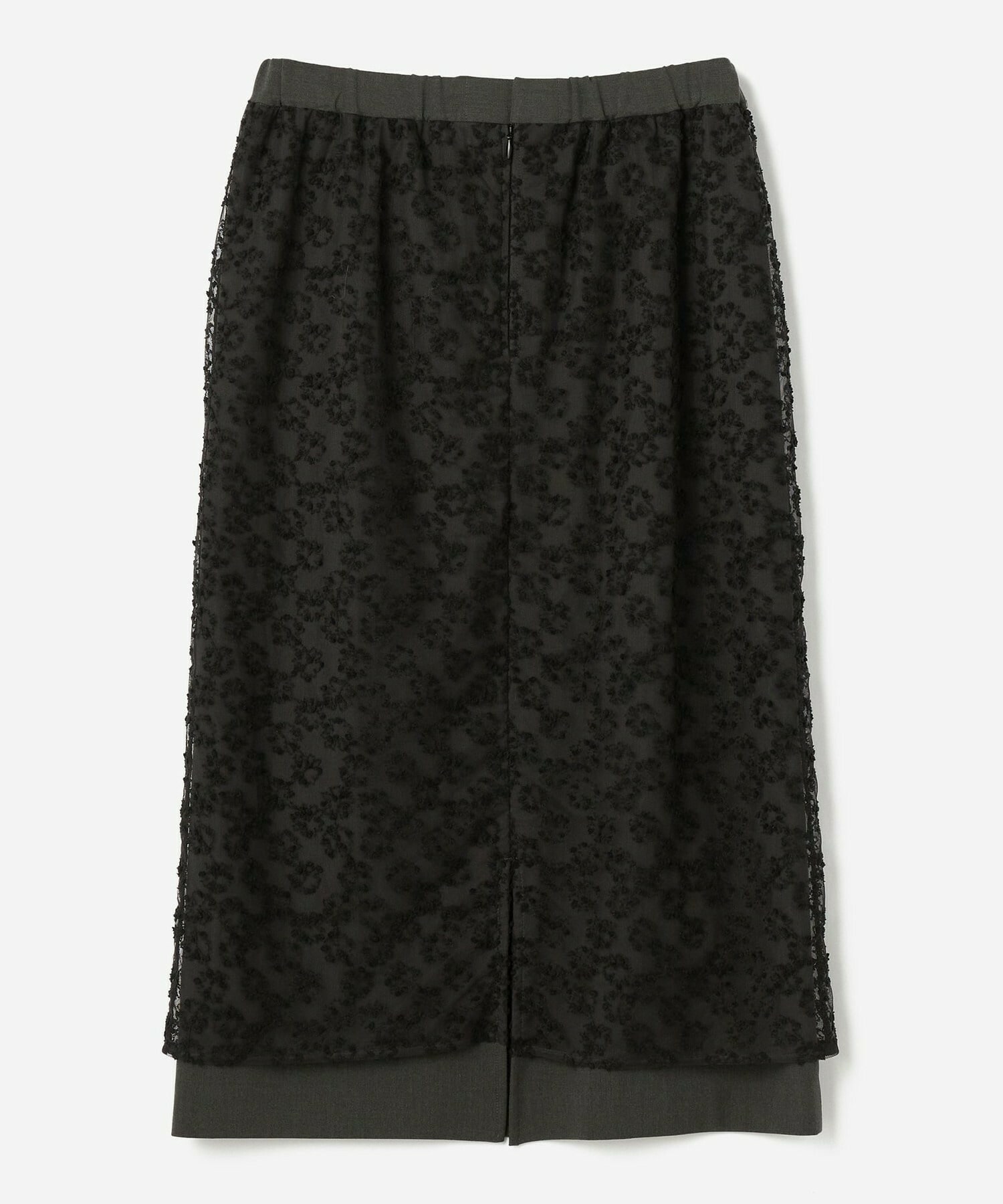 【L'EQUIPE】フラワーチュール刺繍スカート 詳細画像 ブラック系その他 11