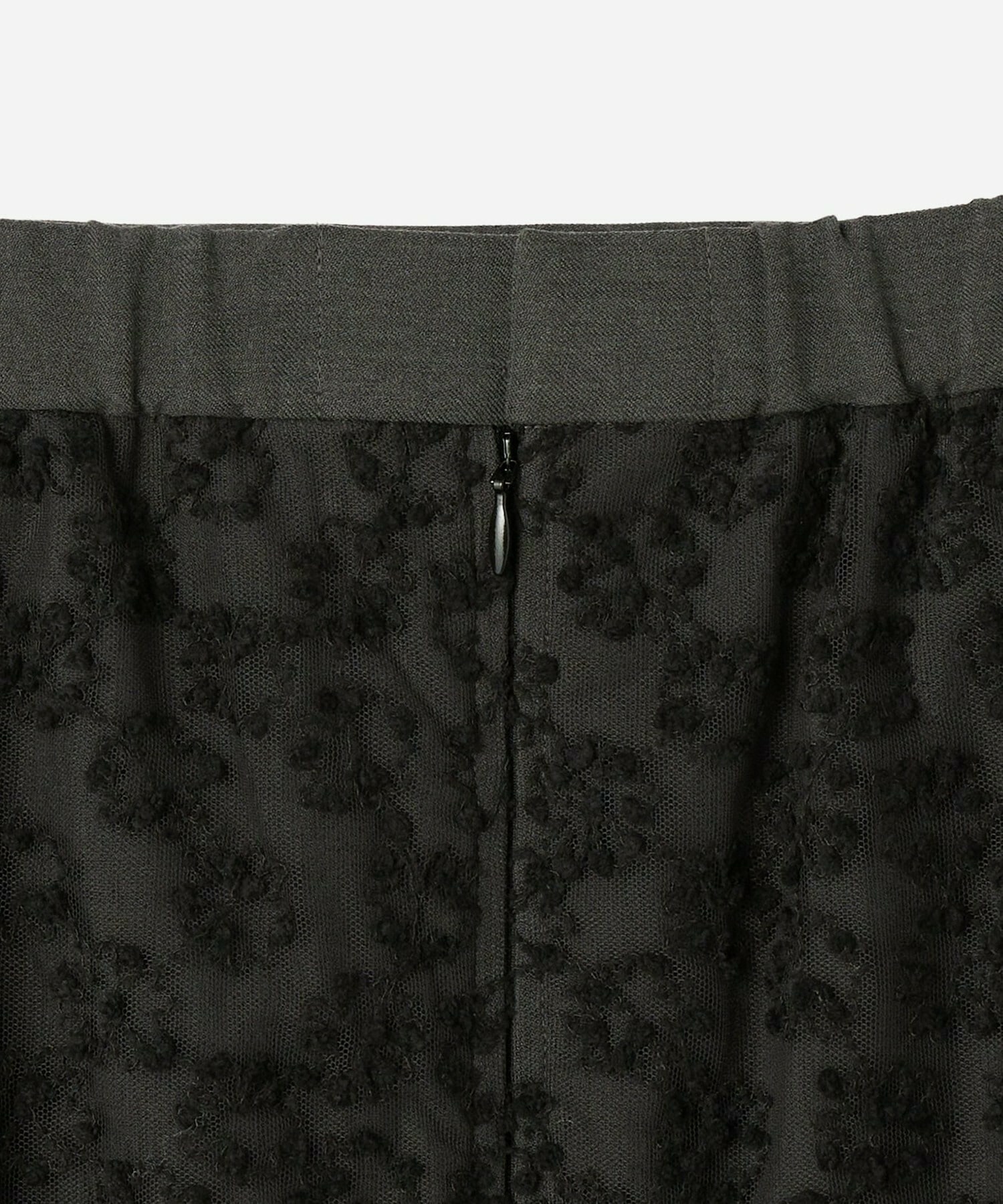 【L'EQUIPE】フラワーチュール刺繍スカート 詳細画像 ブラック系その他 13