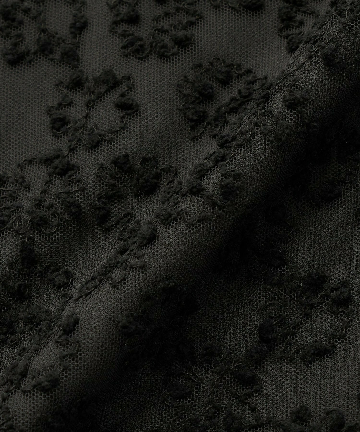 【L'EQUIPE】フラワーチュール刺繍スカート 詳細画像 ブラック系その他 15