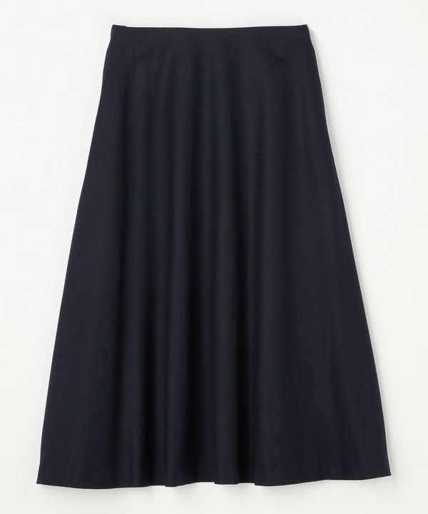 ウールサキソニーフレアスカート 詳細画像 ネイビー 1