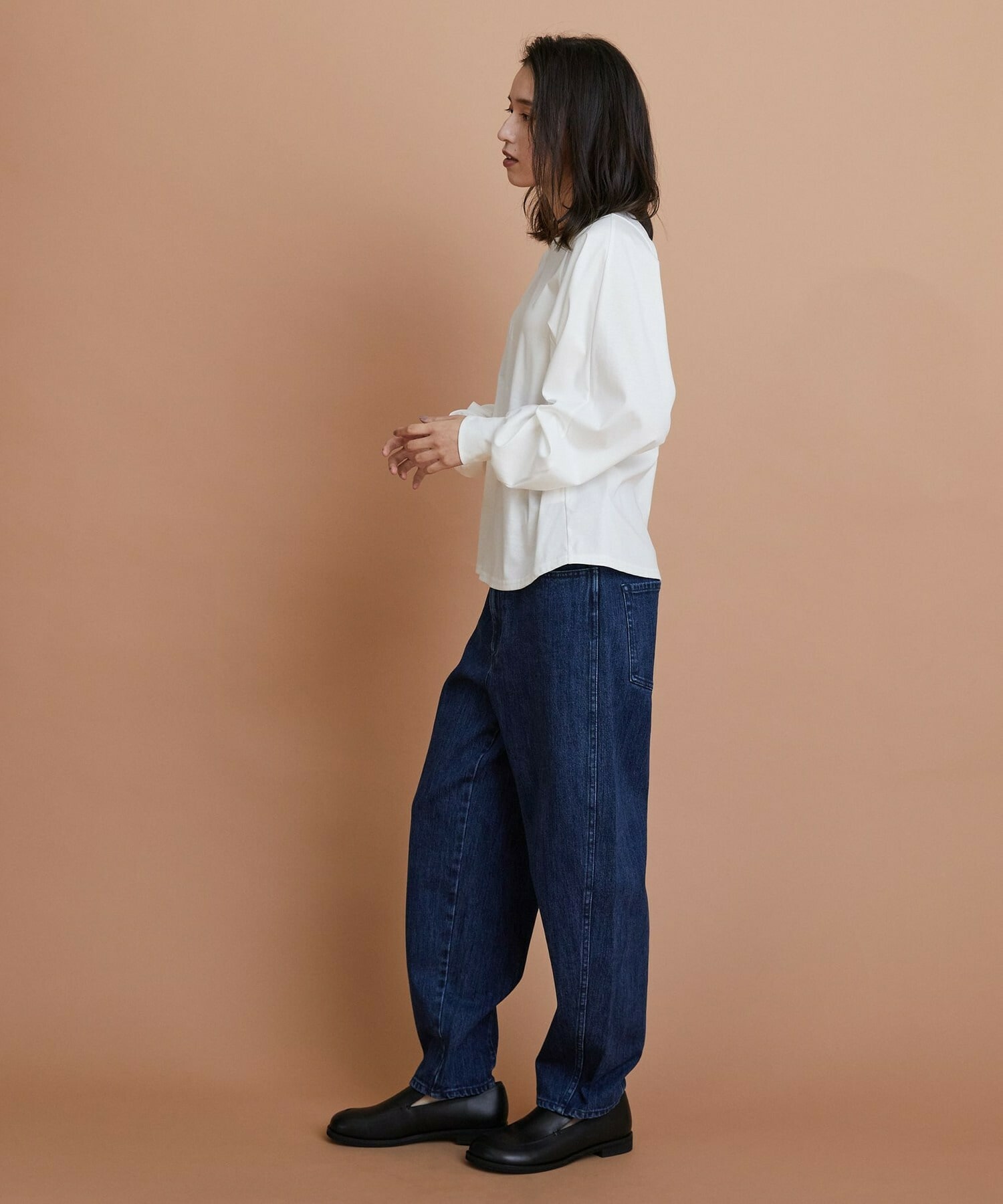 【GREEN】スムースジャージトップス 詳細画像 ブラウン 2