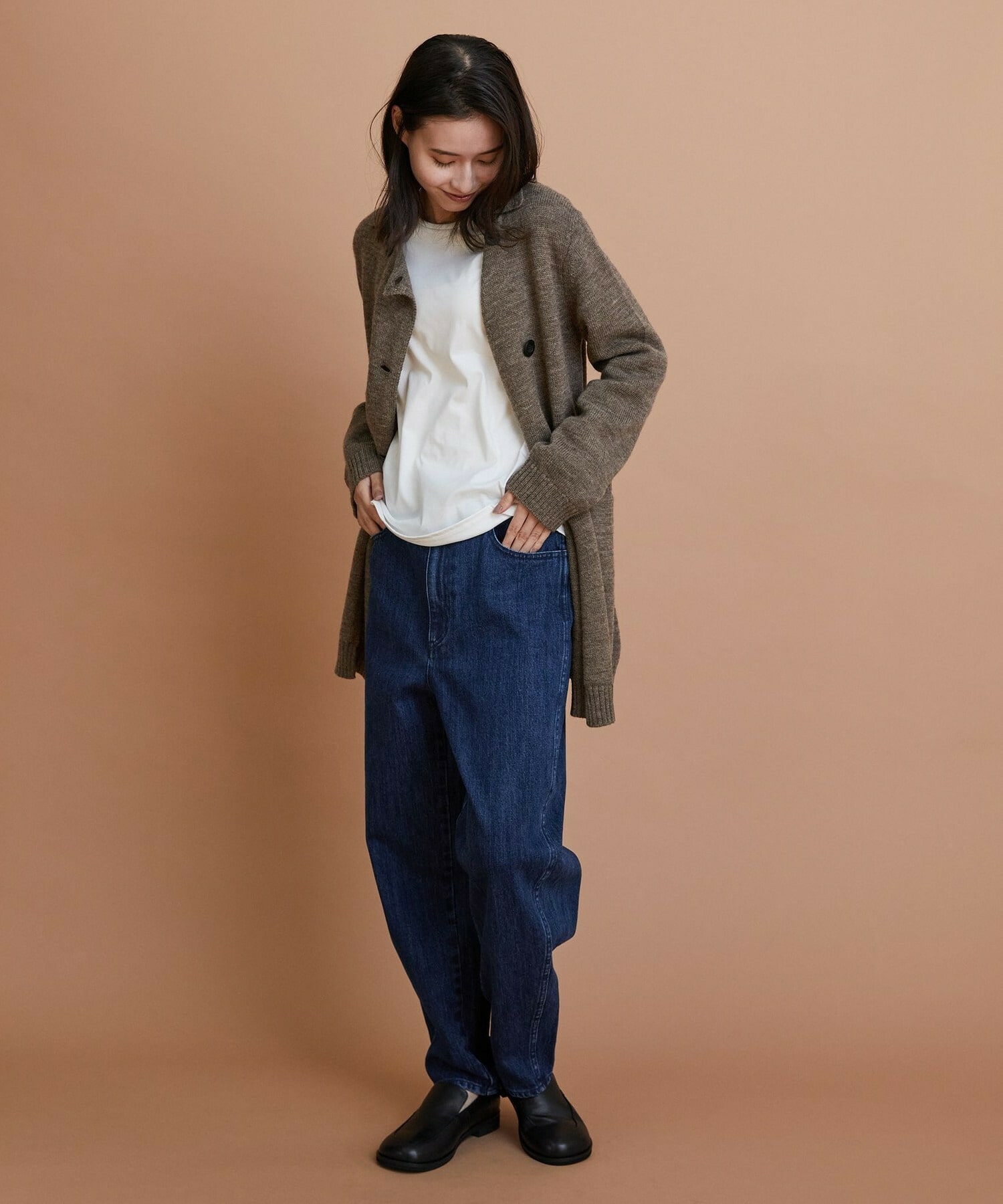 【GREEN】スムースジャージトップス 詳細画像 ブラウン 5