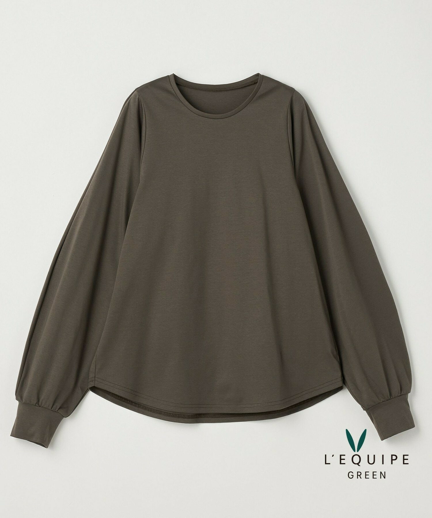 【GREEN】スムースジャージトップス 詳細画像 ブラウン 1