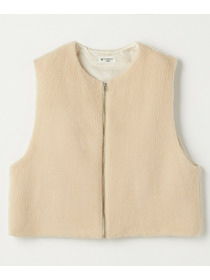 【GREEN】シャギージャージショートジレ 詳細画像 ベージュ 12