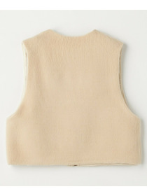 【GREEN】シャギージャージショートジレ 詳細画像 ベージュ 13