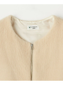 【GREEN】シャギージャージショートジレ 詳細画像 ベージュ 14