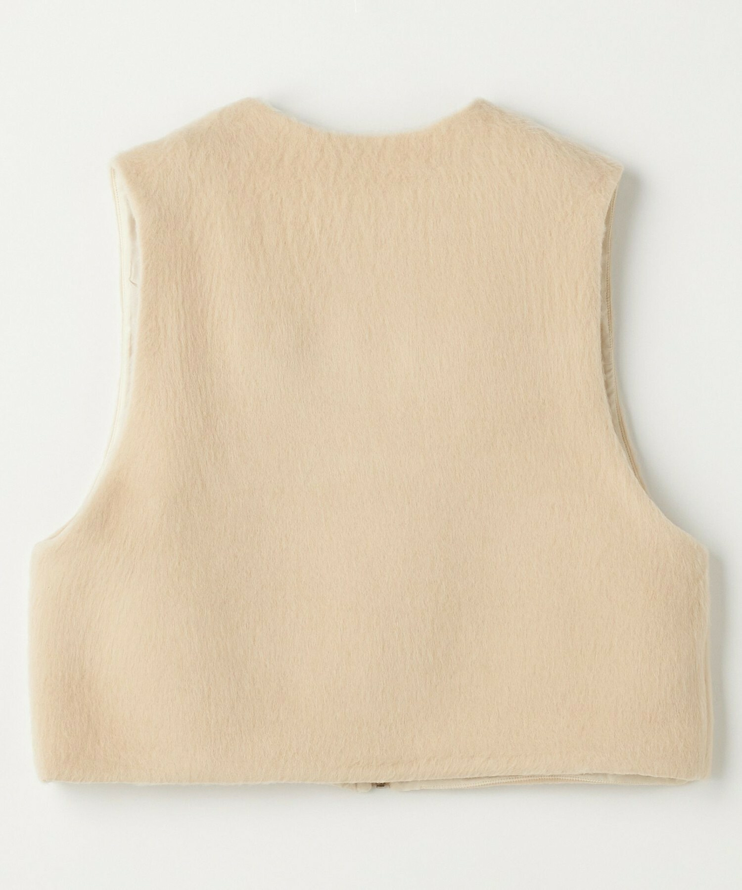 【GREEN】シャギージャージショートジレ 詳細画像 ベージュ 13