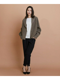 【GREEN】ストレッチポンチジョガーパンツ 詳細画像 ブラック 1