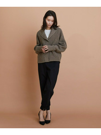 【GREEN】ストレッチポンチジョガーパンツ 詳細画像 ブラック 2