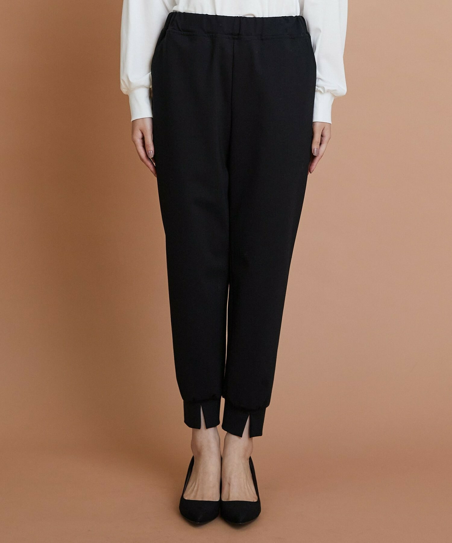 【GREEN】ストレッチポンチジョガーパンツ 詳細画像 ブラック 13