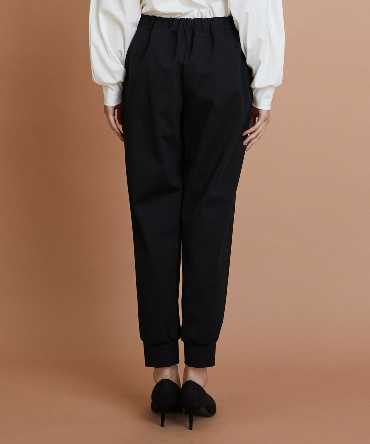 【GREEN】ストレッチポンチジョガーパンツ 詳細画像 ブラック 15