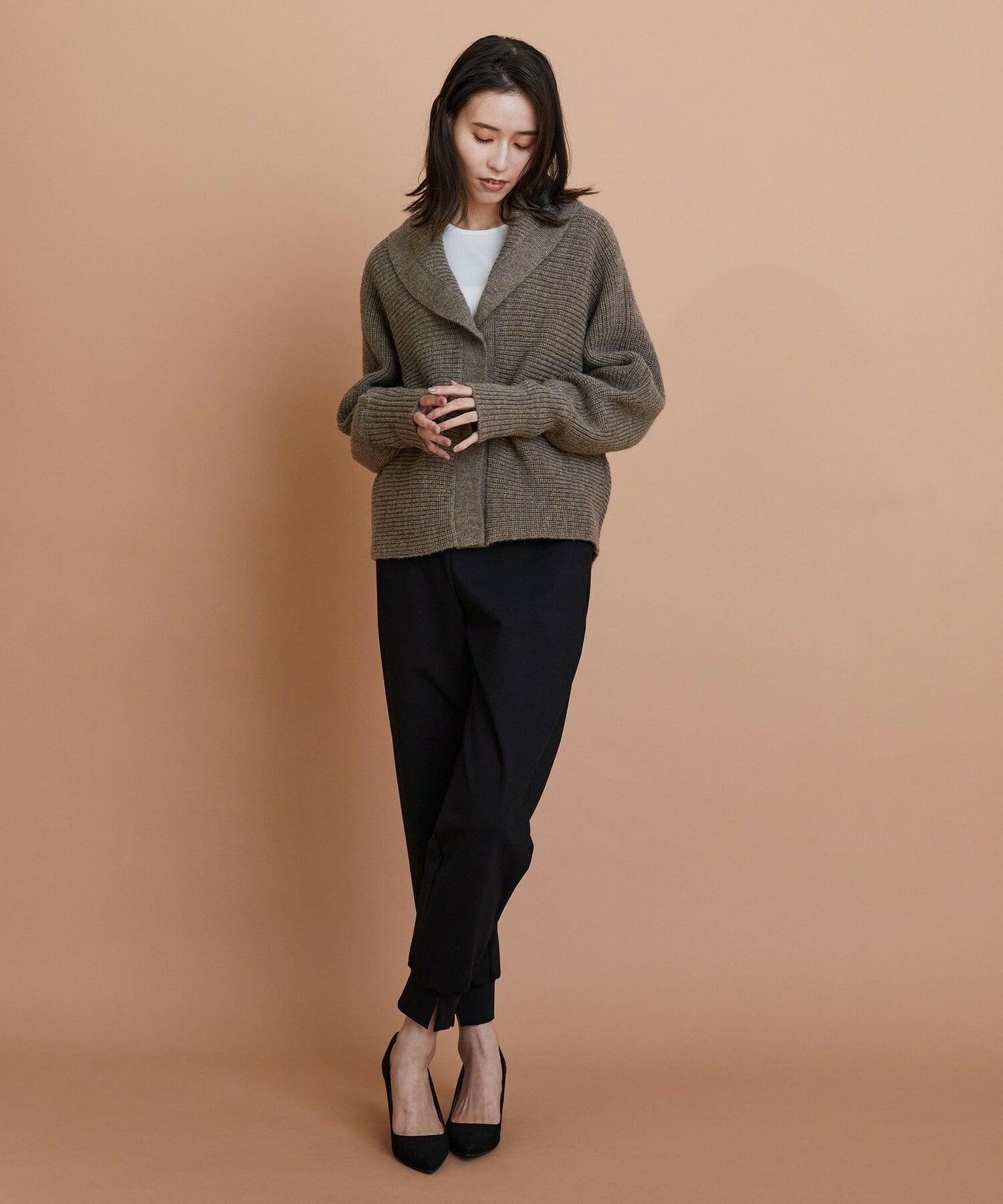 【GREEN】ストレッチポンチジョガーパンツ 詳細画像 ブラック 2