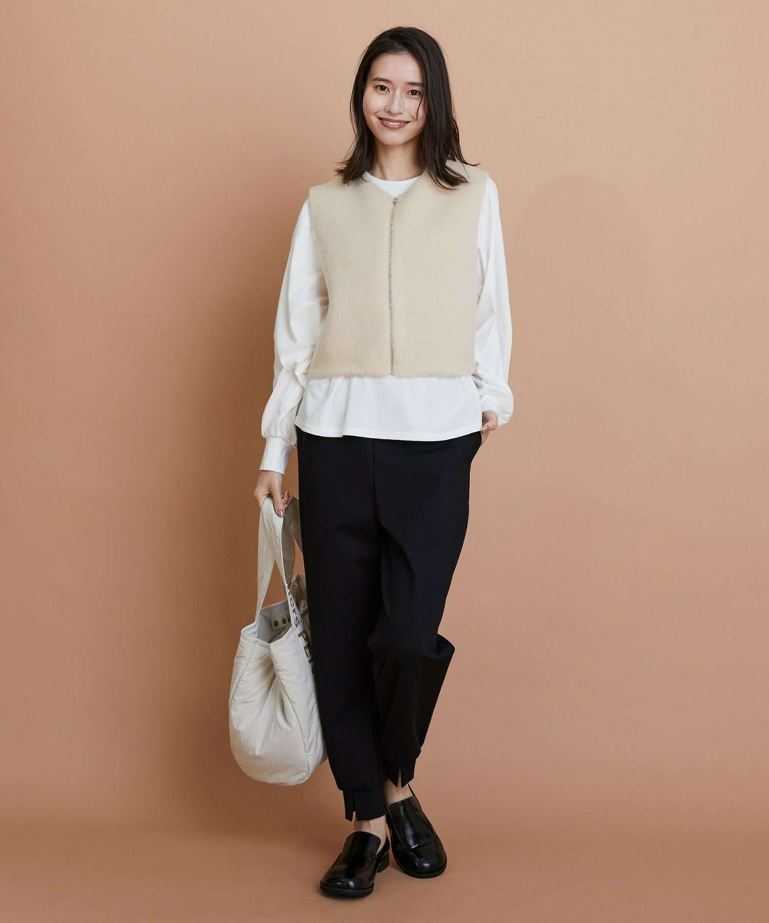 【GREEN】ストレッチポンチジョガーパンツ 詳細画像 ブラック 5