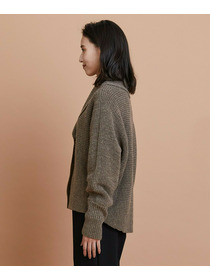 【GREEN】ナチュラルカラーウールハーフジャケット 詳細画像 ブラウン 11