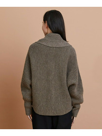 【GREEN】ナチュラルカラーウールハーフジャケット 詳細画像 ブラウン 12