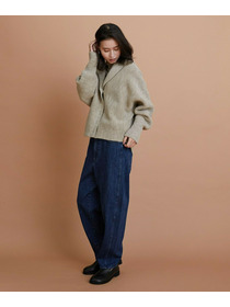 【GREEN】ナチュラルカラーウールハーフジャケット 詳細画像 ブラウン 3