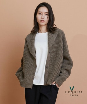 【GREEN】ナチュラルカラーウールハーフジャケット 詳細画像 ブラウン 1