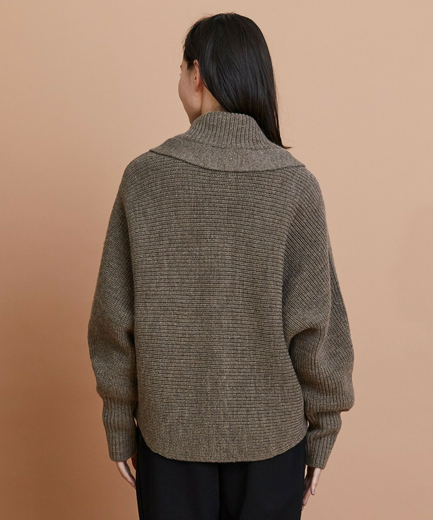 【GREEN】ナチュラルカラーウールハーフジャケット 詳細画像 ブラウン 12