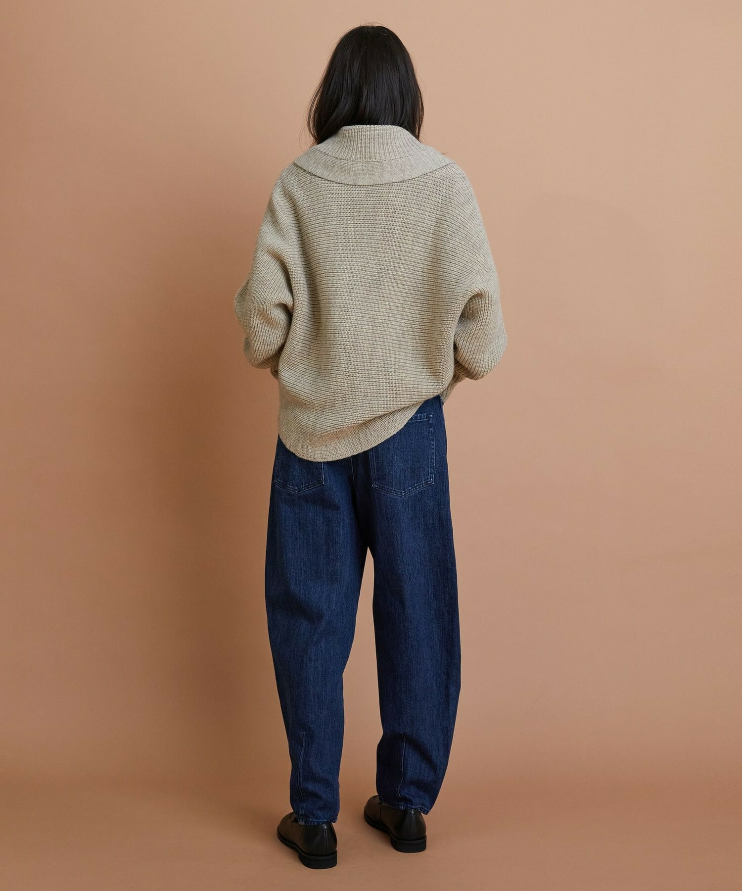 【GREEN】ナチュラルカラーウールハーフジャケット 詳細画像 ブラウン 5