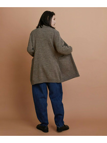 【GREEN】ナチュラルカラーウールニットPコート 詳細画像 ブラウン 11