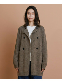 【GREEN】ナチュラルカラーウールニットPコート 詳細画像 ブラウン 15