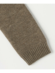 【GREEN】ナチュラルカラーウールニットPコート 詳細画像 ブラウン 19