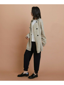 【GREEN】ナチュラルカラーウールニットPコート 詳細画像 ブラウン 2