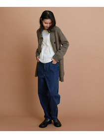 【GREEN】ナチュラルカラーウールニットPコート 詳細画像 ブラウン 9