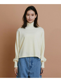 【GREEN】ウール梳毛ハイネックニット 詳細画像 ブラウン 11