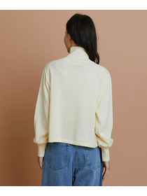 【GREEN】ウール梳毛ハイネックニット 詳細画像 ブラウン 13