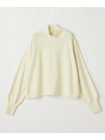 【GREEN】ウール梳毛ハイネックニット 詳細画像 ブラウン 14