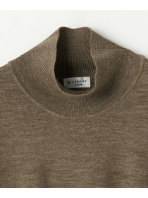 【GREEN】ウール梳毛ハイネックニット 詳細画像 ブラウン 17