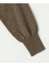 【GREEN】ウール梳毛ハイネックニット 詳細画像 ブラウン 18