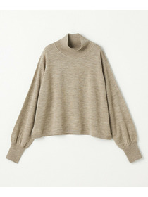 【GREEN】ウール梳毛ハイネックニット 詳細画像 ブラウン 5