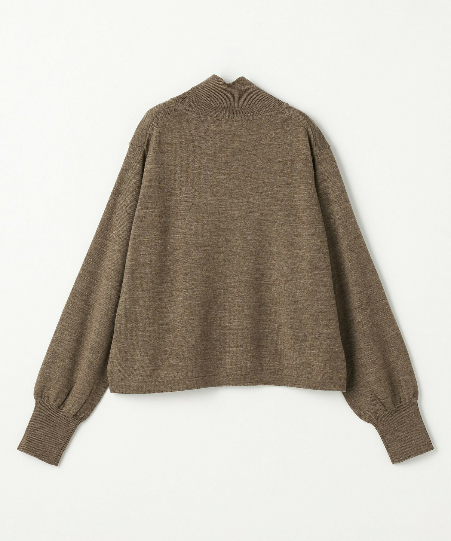 【GREEN】ウール梳毛ハイネックニット 詳細画像 ブラウン 16