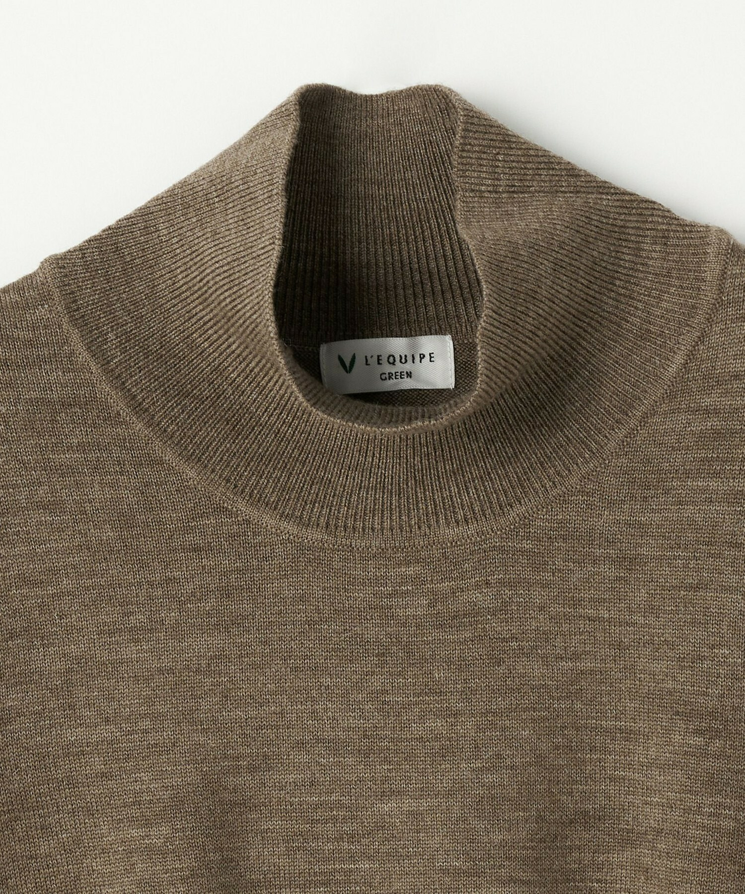 【GREEN】ウール梳毛ハイネックニット 詳細画像 ブラウン 17