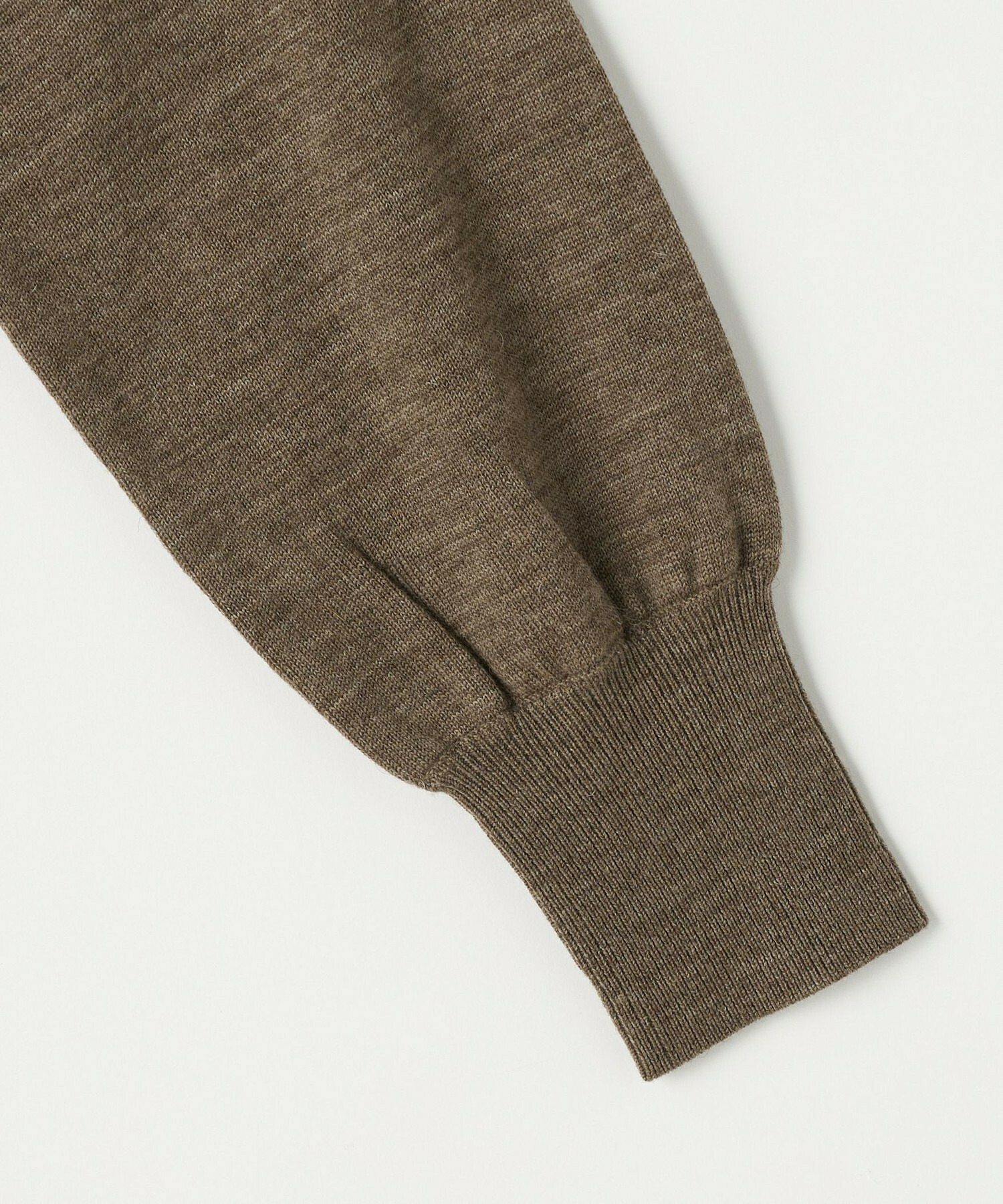 【GREEN】ウール梳毛ハイネックニット 詳細画像 ブラウン 18