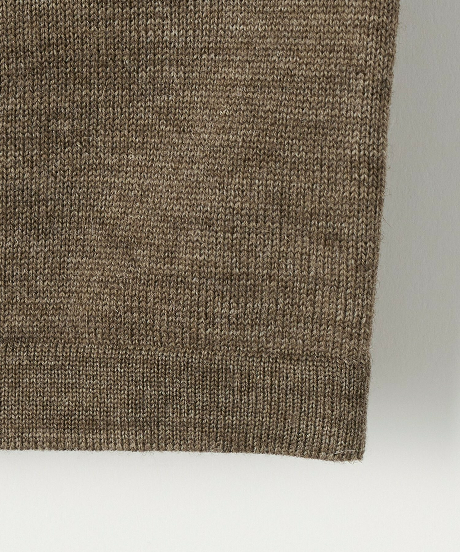 【GREEN】ウール梳毛ハイネックニット 詳細画像 ブラウン 19