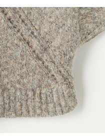 【GREEN】オーガニックコットンウールアルパカMIXニットベスト 詳細画像 ライトグレー 14