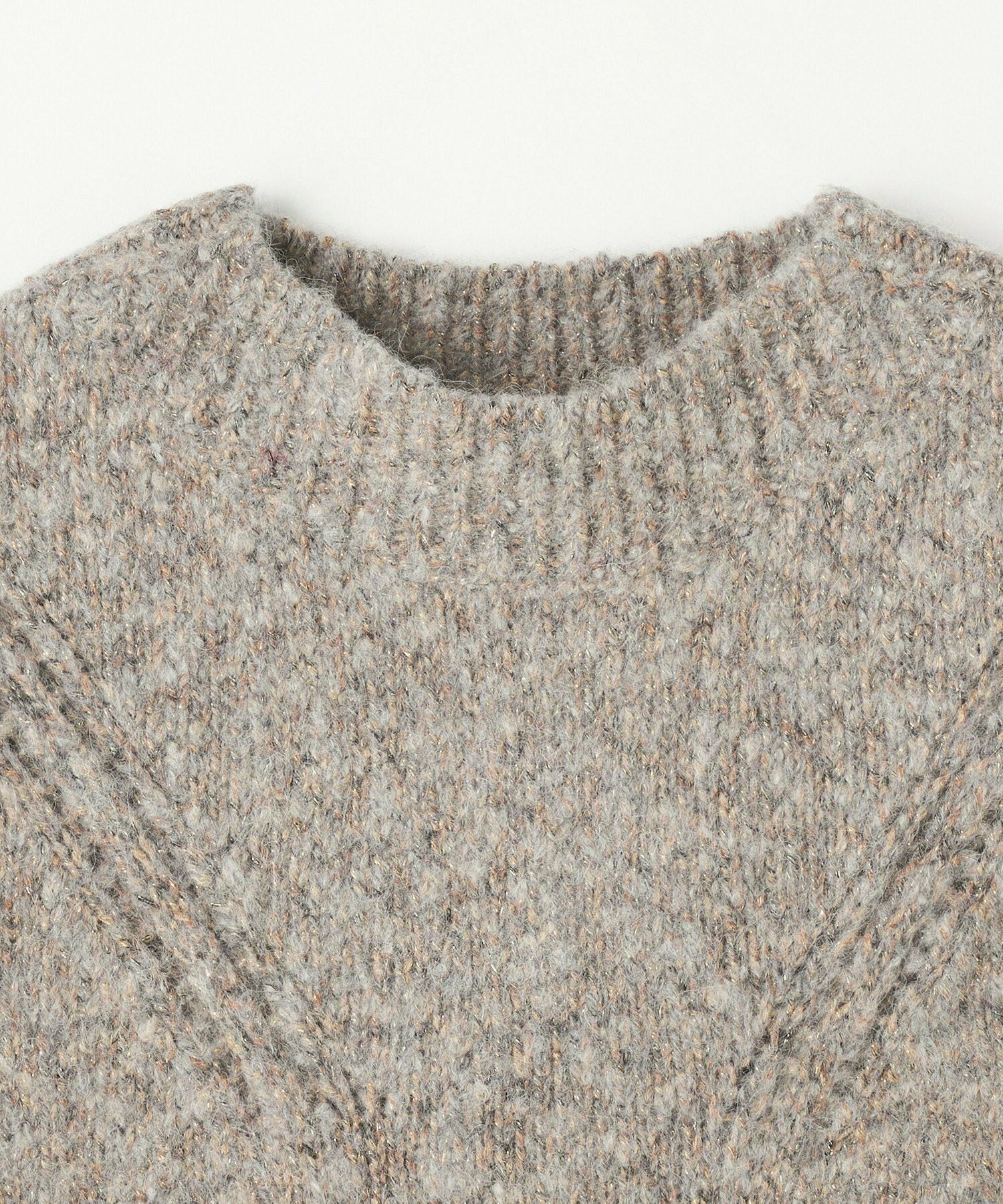 【GREEN】オーガニックコットンウールアルパカMIXニットベスト 詳細画像 ライトグレー 12