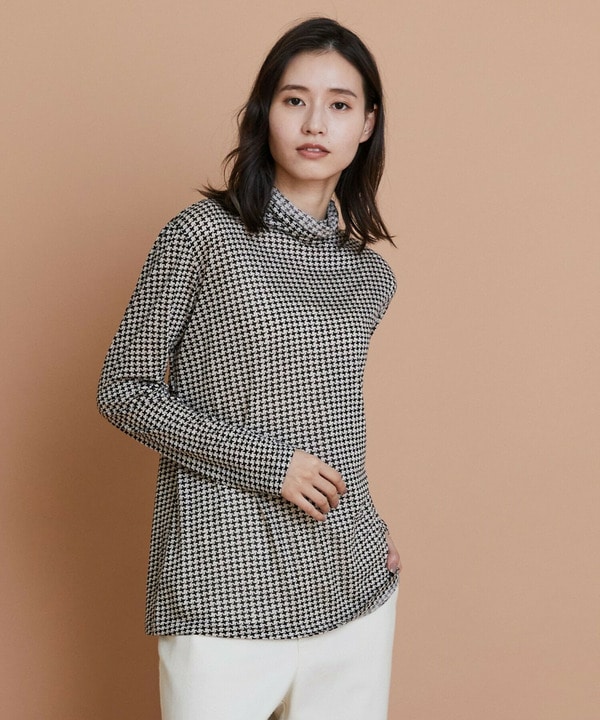 【L'EQUIPE】テンセルカシミヤJerseyハイネック