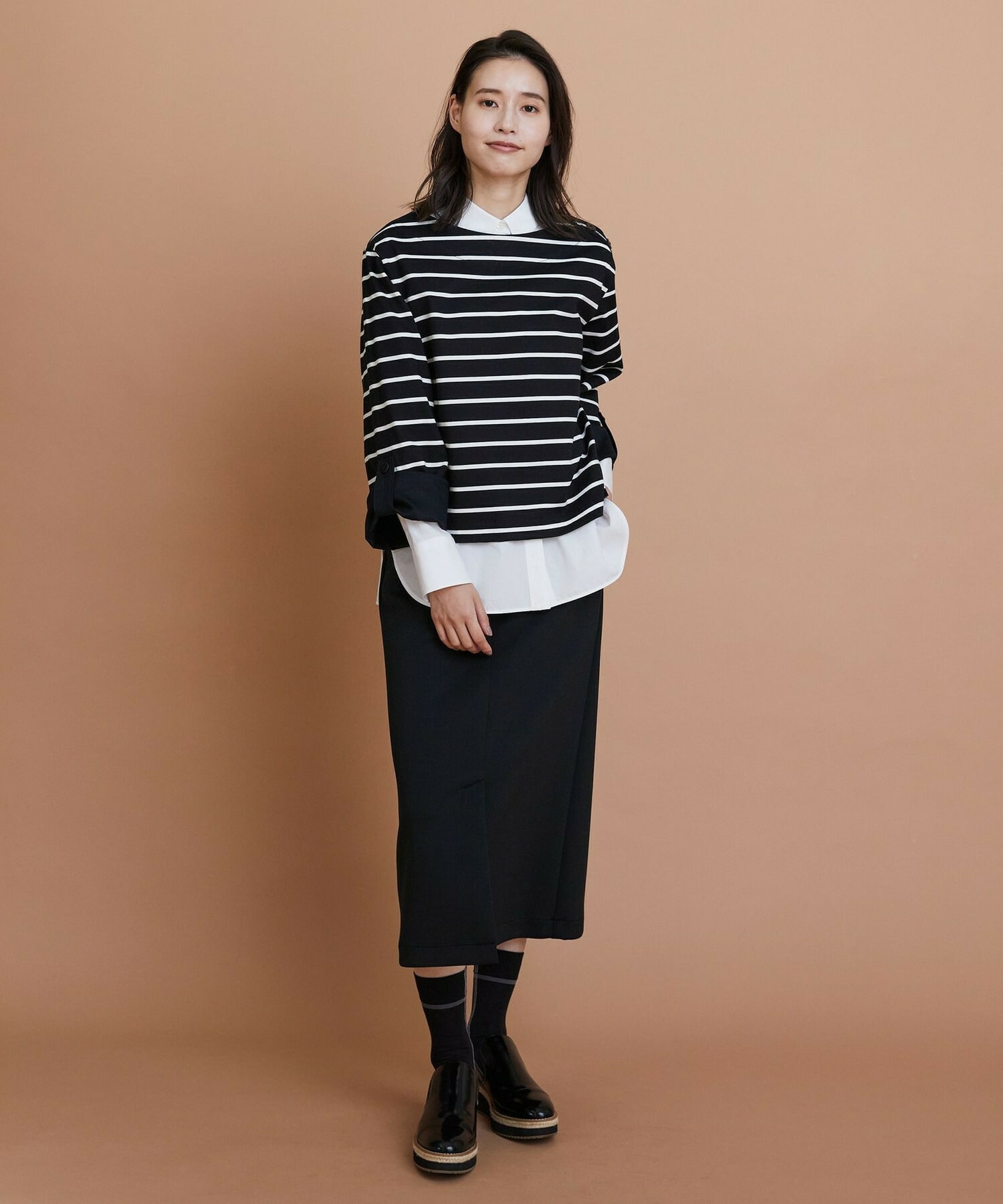 【L'EQUIPE】コットンボーダープルオーバー 詳細画像 レッド系その他 1