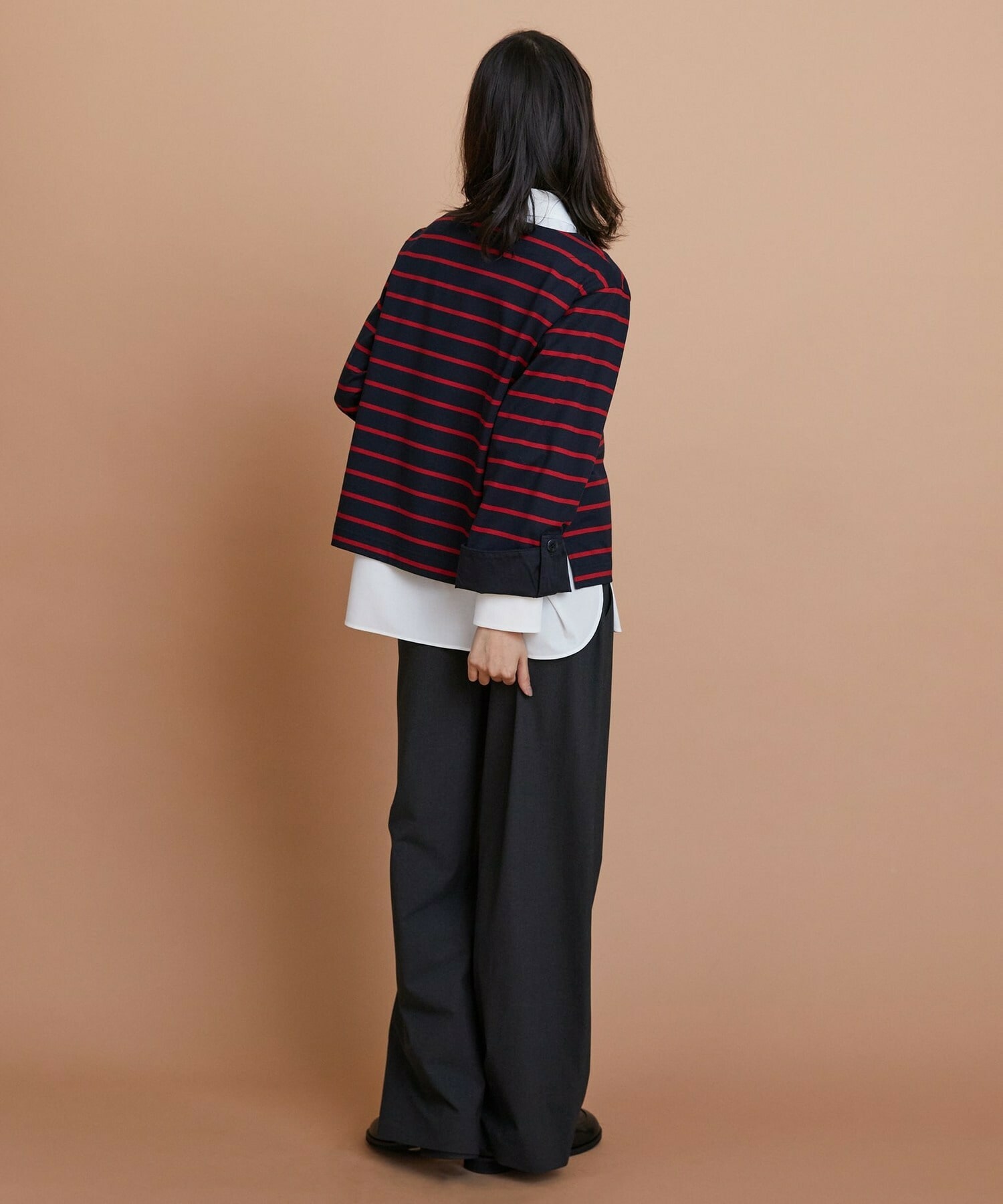 【L'EQUIPE】コットンボーダープルオーバー 詳細画像 レッド系その他 15