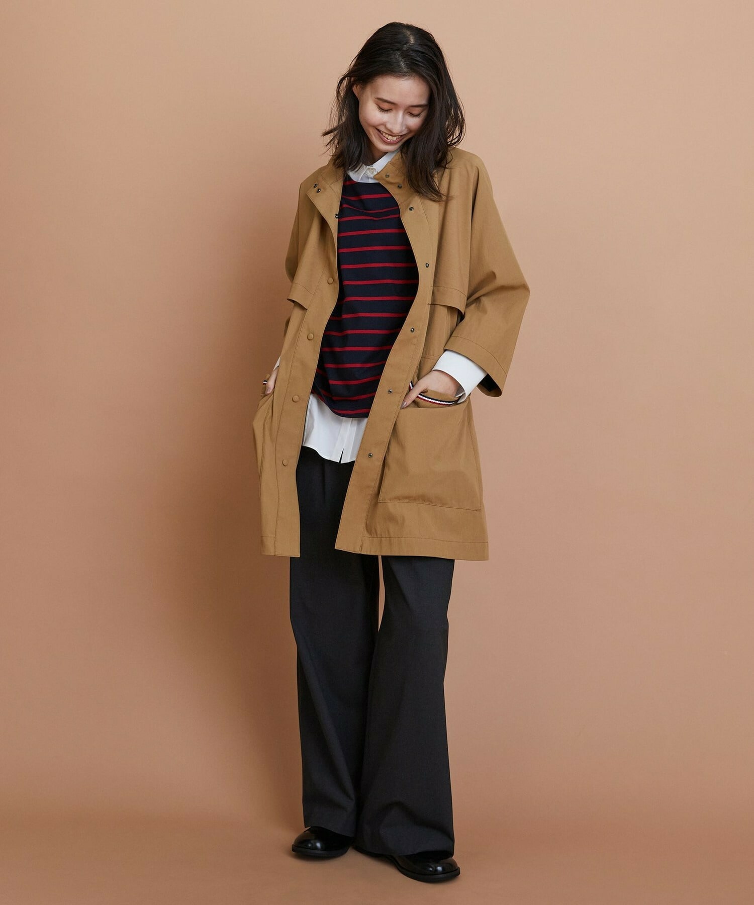 【L'EQUIPE】コットンボーダープルオーバー 詳細画像 レッド系その他 18