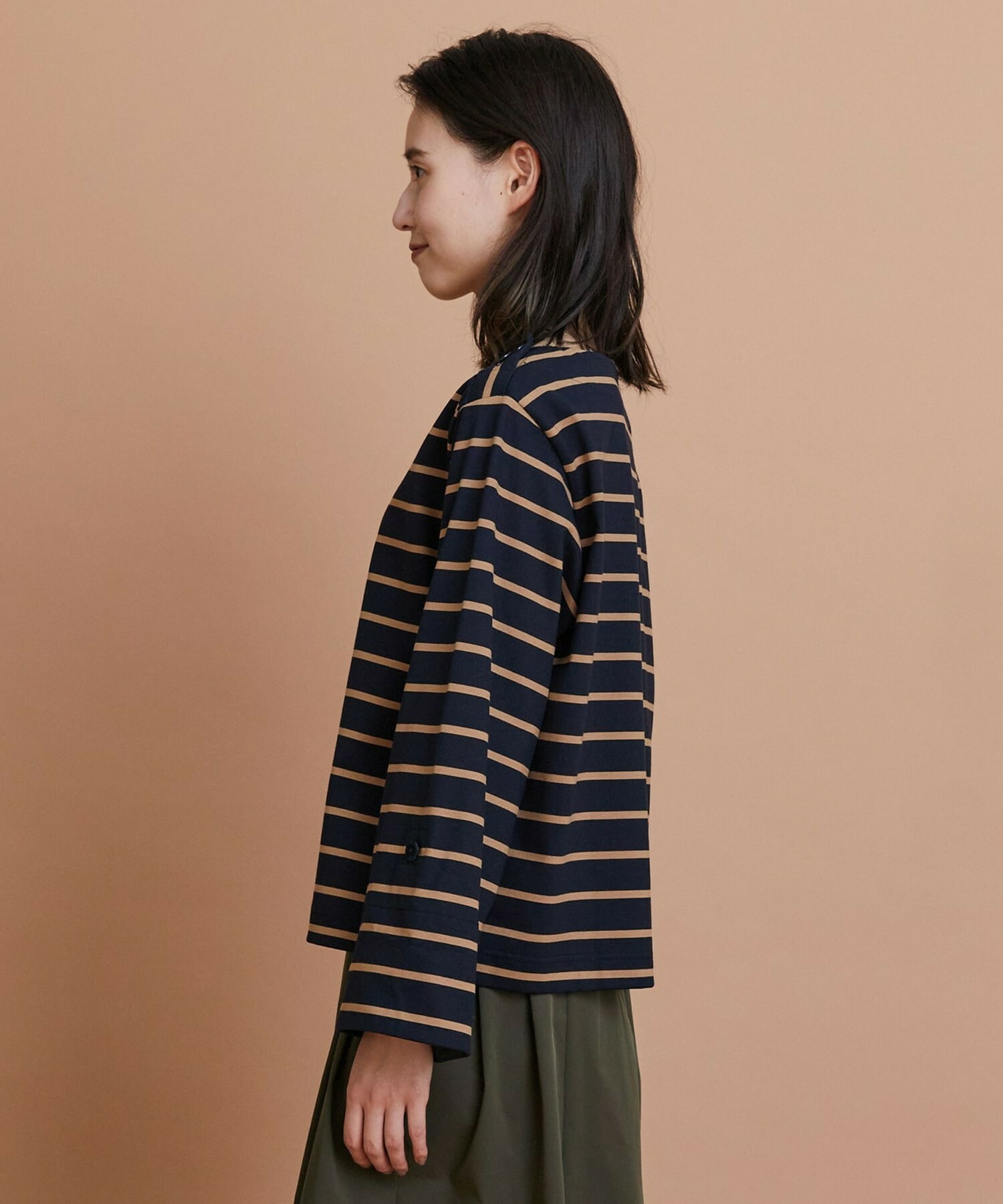 【L'EQUIPE】コットンボーダープルオーバー 詳細画像 レッド系その他 21