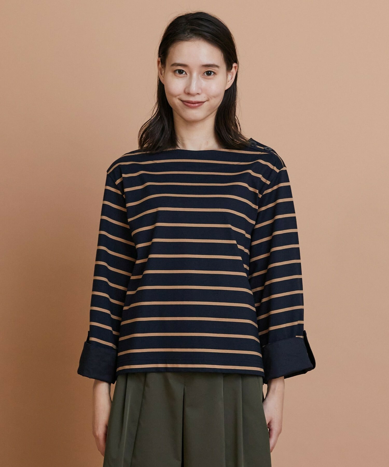 【L'EQUIPE】コットンボーダープルオーバー 詳細画像 レッド系その他 23