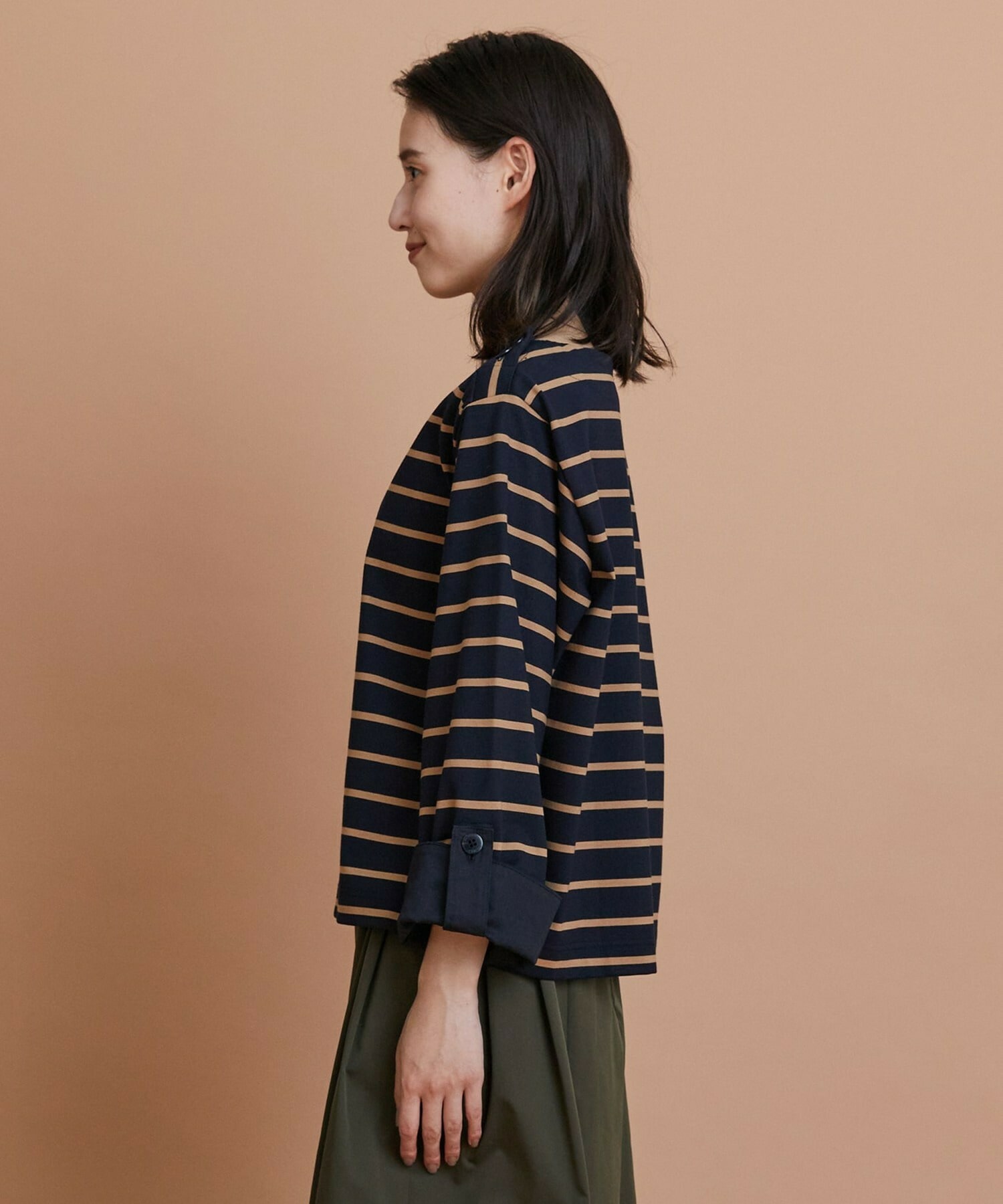 【L'EQUIPE】コットンボーダープルオーバー 詳細画像 レッド系その他 24