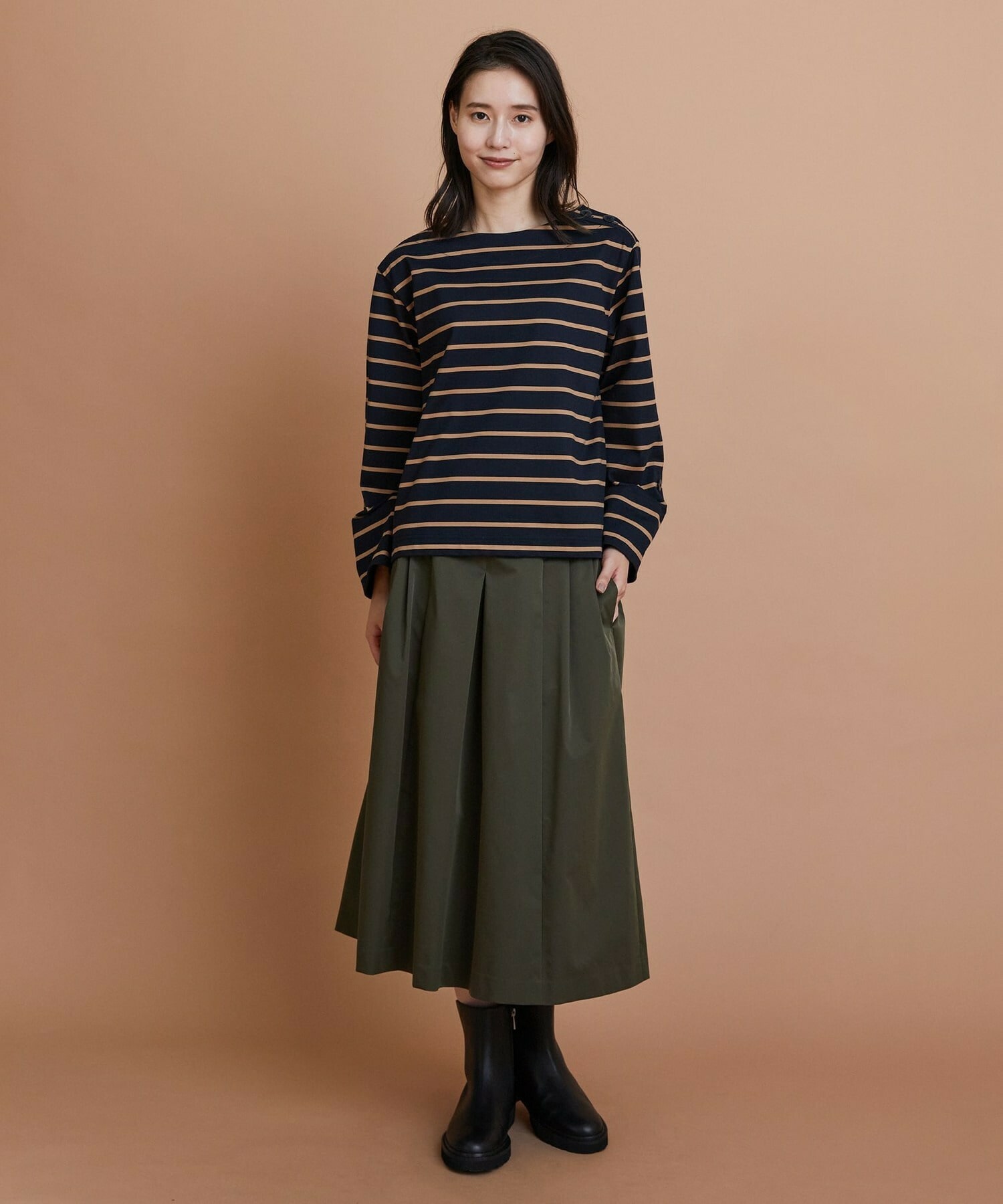 【L'EQUIPE】コットンボーダープルオーバー 詳細画像 レッド系その他 6