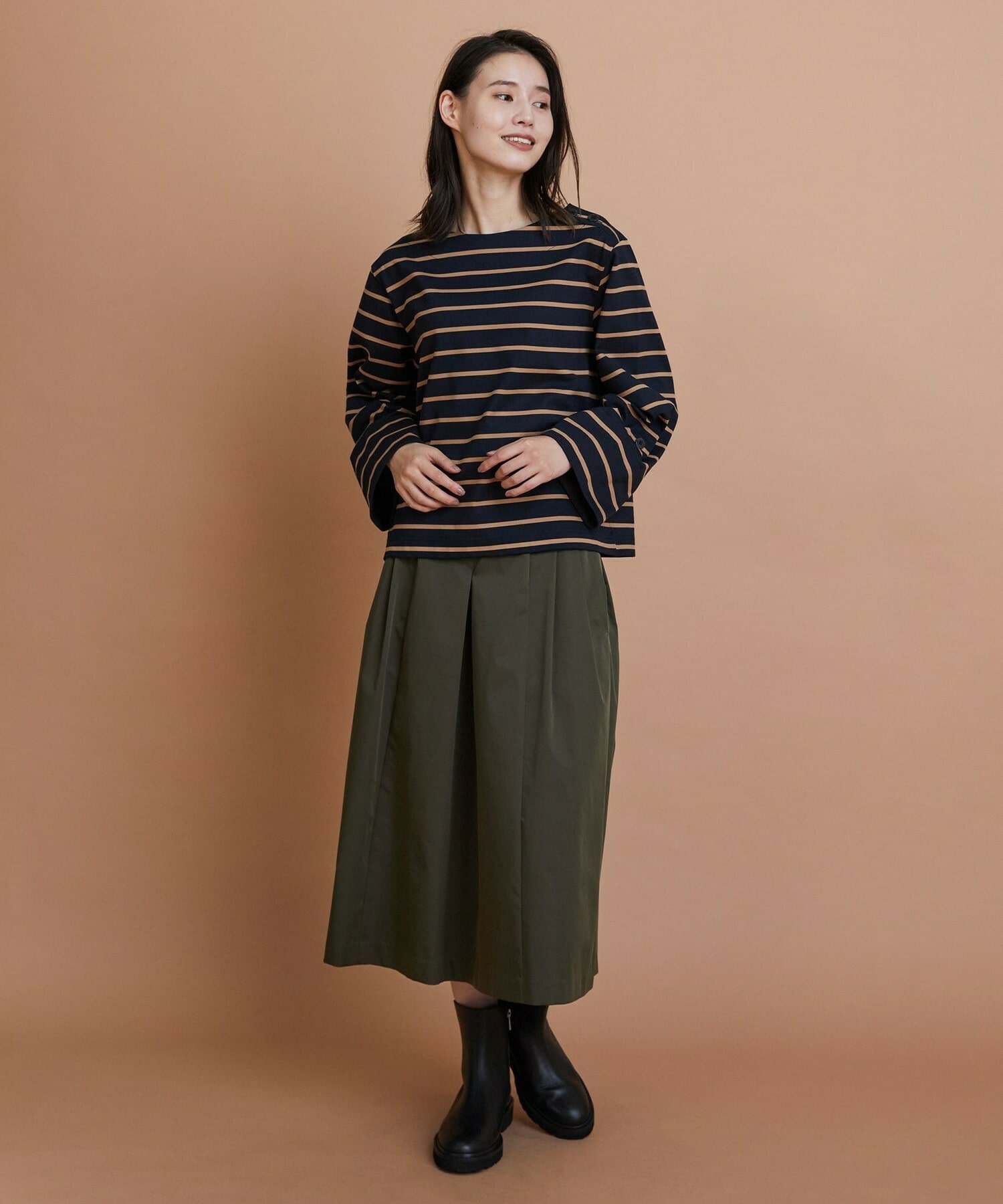 【L'EQUIPE】コットンボーダープルオーバー 詳細画像 レッド系その他 7